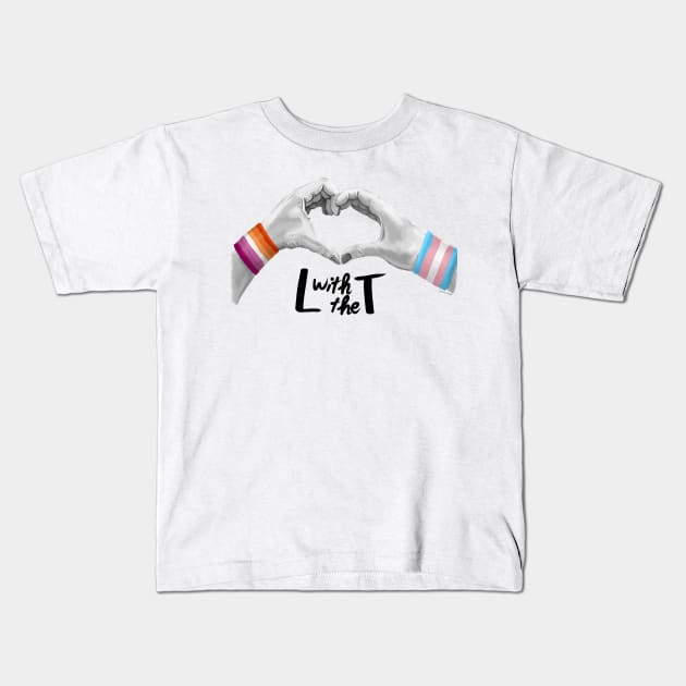 L with the T - Pride Solidarity Kids T-Shirt by GeorgiaGoddard